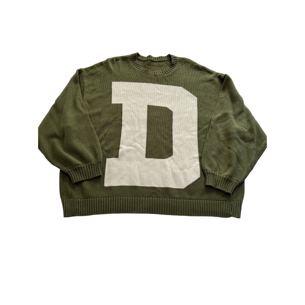 Daily Drills D Knit Sweater in Green